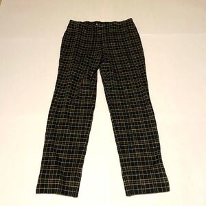 86. J. Jill Women’s Black and Tan Checkered Slim Legs Pants